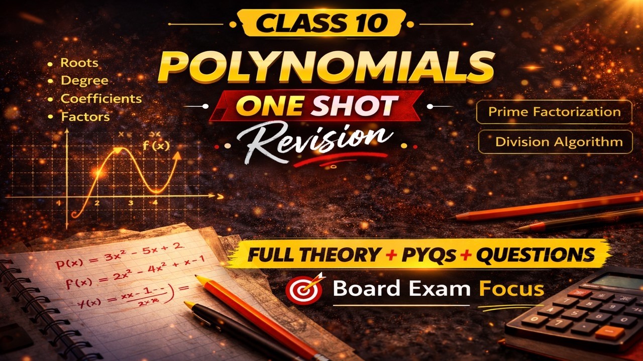 CBSE Class 10 || Maths || Polynomials || Animation || in English
