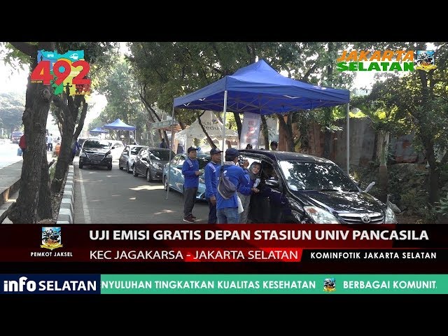Uji Emisi Gratis Depan Stasiun Univ Pancasila