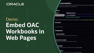 How to Embed Oracle Analytics Cloud Workbooks in Web Pages