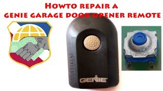 Howto repair a genie garage door opener remote