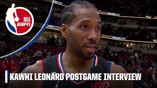 Kawhi Leonard says Clippers are still not where they want to be | NBA on ESPN
