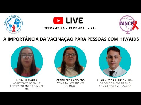 LIVE ÀS TERÇAS: A importância da vacinação para pessoas com HIV/aids