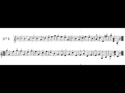 Fernando Sor - Study no.1, op.60 (score video)