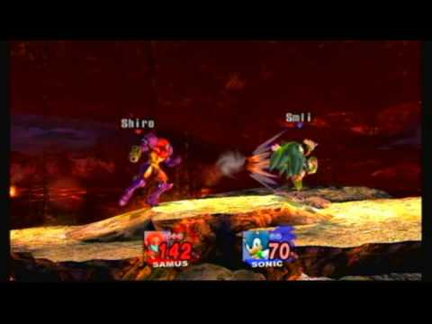 Brawl - Samus (Shiro) vs. Sonic (Smli) 02/13/09