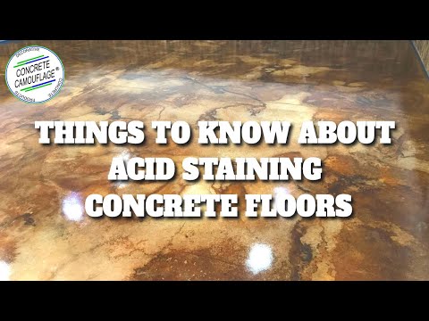 Important Things to Know About Acid Staining Concrete Floors [Part 1 | ConcreteCamouflage.com