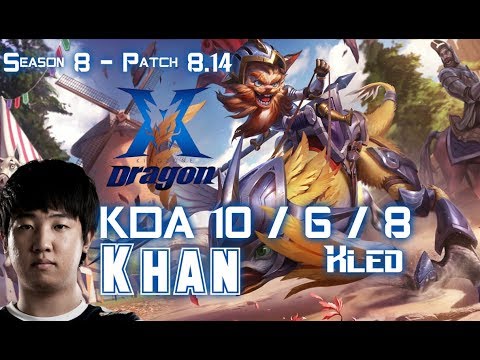 KZ Khan KLED vs KATARINA Mid - Patch 8.14 KR Ranked