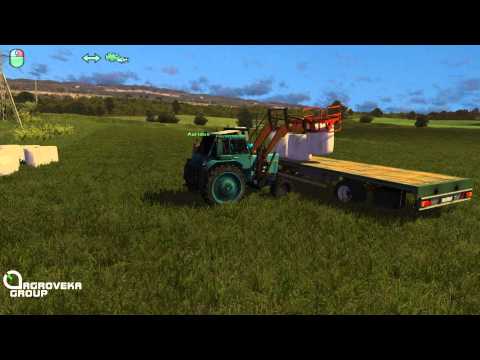 Agroveka "Ž.Ū.B" Making silage bales Farming Simulator 2013(Multiplayer)