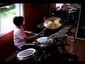 At 8 Years Old Adam Play on his Acoustic Drums ...