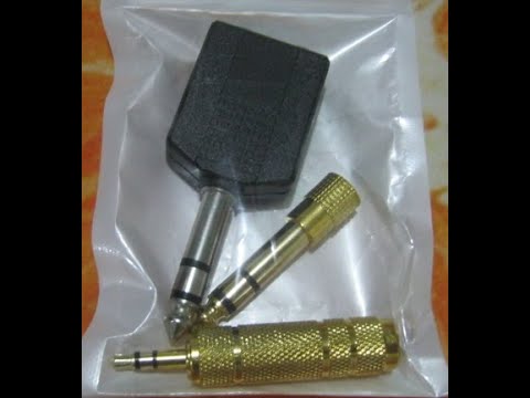 Audio Jacks - splitter and adapter (Lazada)