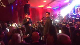 Luke Adams and Seth macfarlane Christmas party 2016