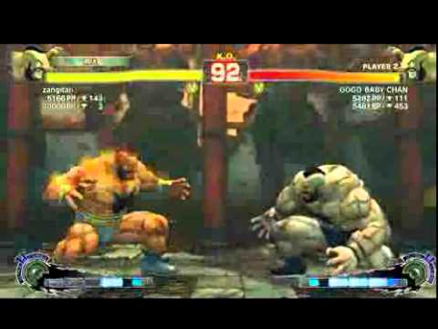 SSF4 AE Ver. 2012: Zangitan (Zangief) vs. GOGO BABY CHAN (Zangief) XbL Ranked Matches 2 of 2