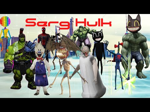 Team Siren Head VS Choo choo Charles VS Rainbow friends VS alphabet lore VS human hulk