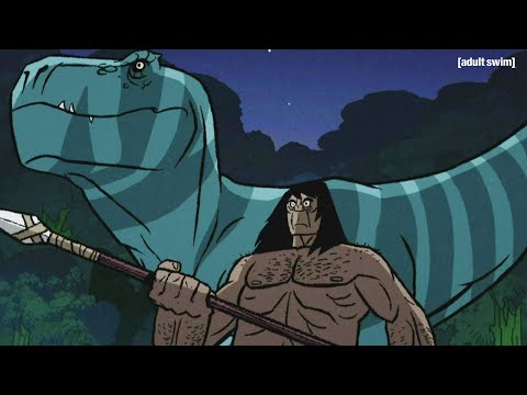 Spear and Fang Meet The Night Feeder | Genndy Tartakovsky's Primal | adult swim