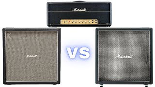 Video thumbnail for Marshall Cab Shootout 1960BHW G12H vs 1960BX G12M Greenback | w/ 1959HW Plexi by Hollywood Rare Guitars