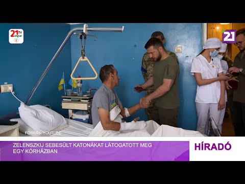 Tv21 Ungvár - Zelenszkij sebesült katonákat látogatott meg egy kórházban