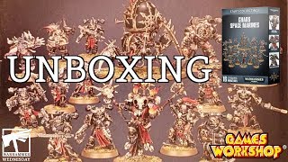 NEW Chaos Space Marines Start Collecting! Set Unboxing