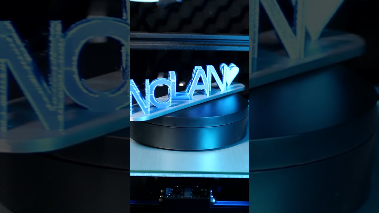 3D Printed Dual Letter 3D Ambigram Name