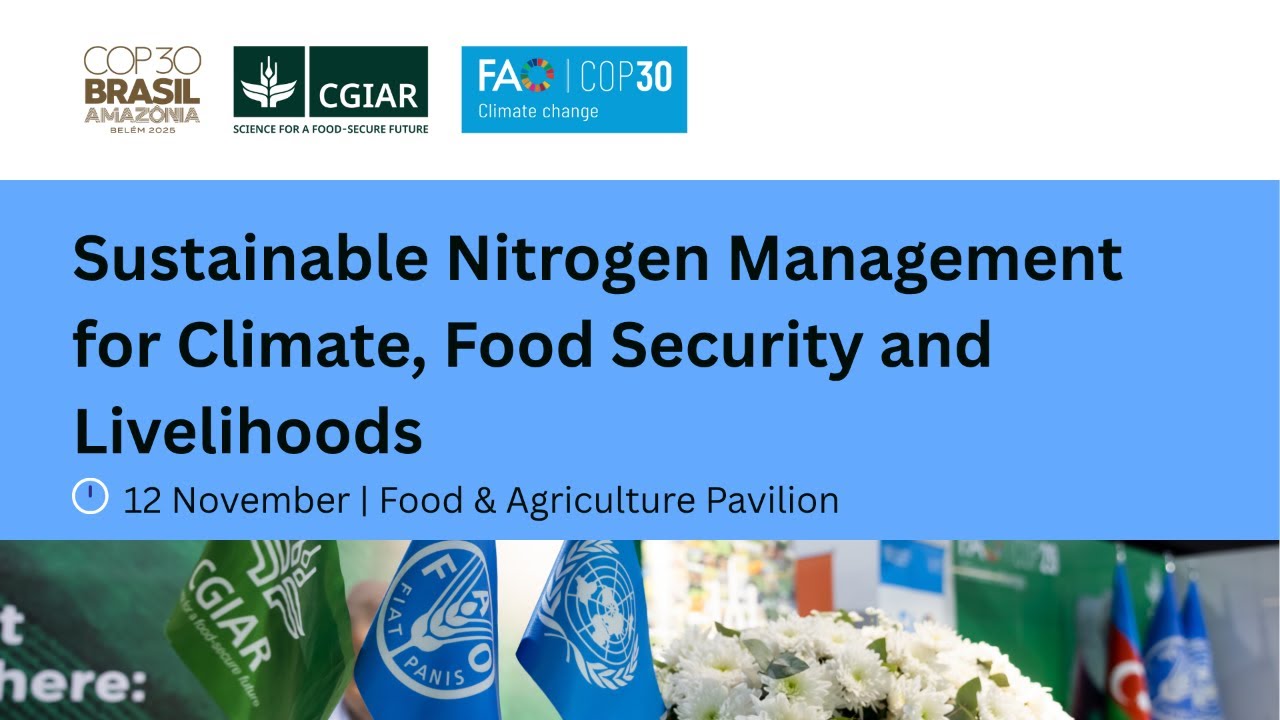 Sustainable Nitrogen Management for Climate, Food Security and Livelihoods