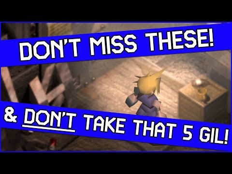 Look! Don't MISS these things in Final Fantasy 7 - Sector 5 Slums Guide