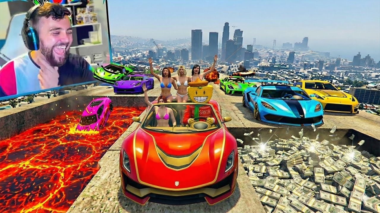 EL ÚLTIMO EXPLOTA CON COCHES ALEATORIOS! LOCURA MÁXIMA!! - GTA 5 ONLINE