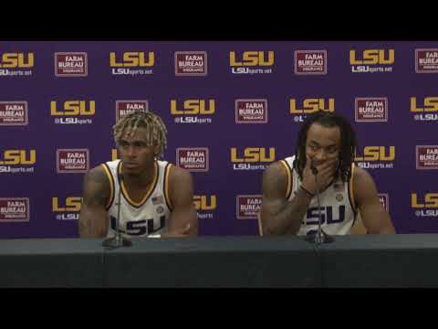"Just take what the defense gives me," LSU MBB Guard Adam Miller on his 26-point game Friday night.