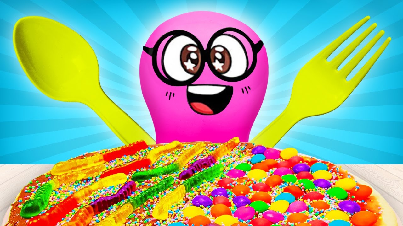 Salame, geleia e goma: pratos malucos Receitas fáceis do Slime Sam 🍕 Hora da Pizza