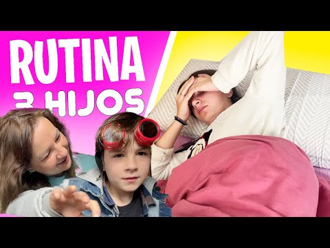 Rutina FAMILIAR con 3 HIJOS Aroa ¡Sale de fiesta!