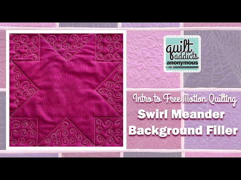 Swirls Background Filler - Intro to Free Motion Quilting
