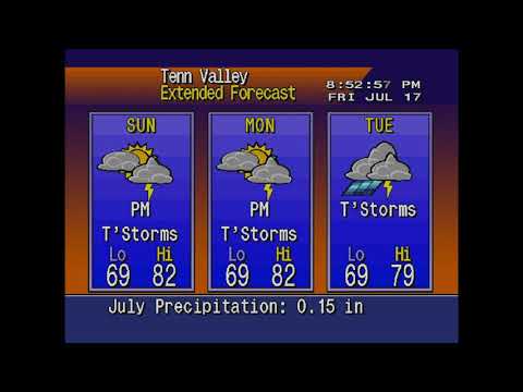 WeatherSTAR 4000 Simulator Gatlinburg Storm Alert