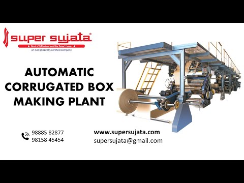 5 Ply Automatic Online Corrugated Board Making Plant