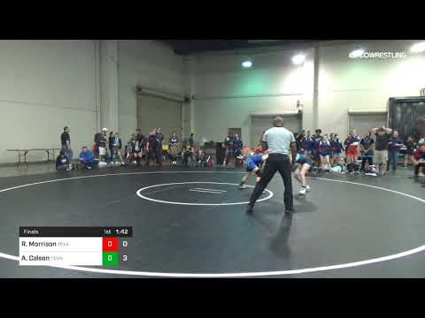 106 Lbs Final Riley Morrison Texas B Vs Allyson Colson Tennessee Dual
