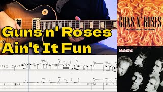 Guns n' Roses - Ain't It Fun - Guitar Cover | Lesson and Tab