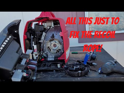 How to change a Recoil on a Honda eu2000i inverter. This works with most suitcase inverters.