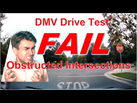 DMV Drive Test FAIL - Obstructed Intersections & Lane Change Trouble