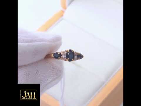 13   9ct Gold Sapphire and Diamond Ring
