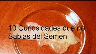 10 Curiosidades que no Sabias del Semen