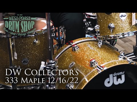 DW Collector's 333 Shell Gold Sparkle Drum Set