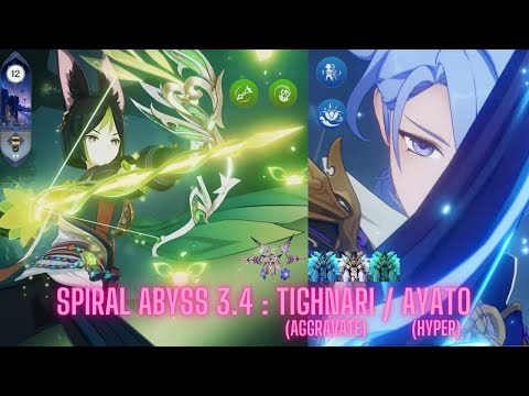 C0 Tighnari Spread | C0 Hyper Ayato | Genshin Impact 3.4 | Floor 12 Clear
