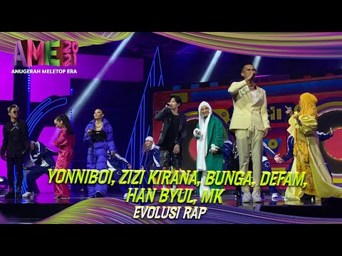 Evolusi Rap | Zizi Kirana, Bunga Isme, De Fam, Hanbyul, MK, Yonny Boii | AME 2021 | MeleTOP
