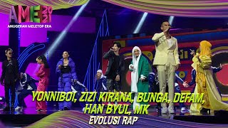 Download lagu Evolusi Rap | Zizi Kirana, Bunga Isme, De Fam, Hanbyul, MK, Yonny Boii | AME 2021 | MeleTOP mp3