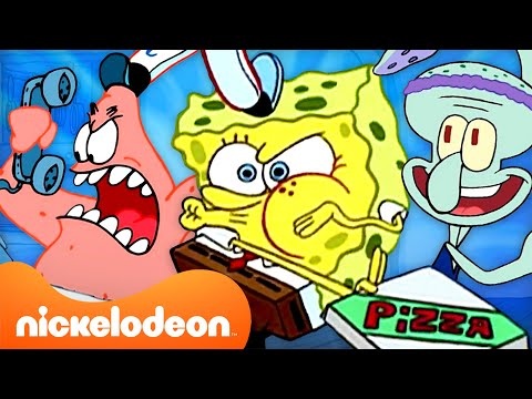 Capa de Bob Esponja | Maratona de EPISÓDIOS CLÁSSICOS de Bob Esponja | Compilação 240 Minutos | Nickelodeon