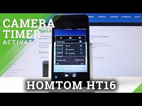 How to Set Up Camera Timer in HOMTOM HT16