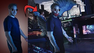 Cyberpunk Photoshop Manipulation and Blender 3D Tutorial
