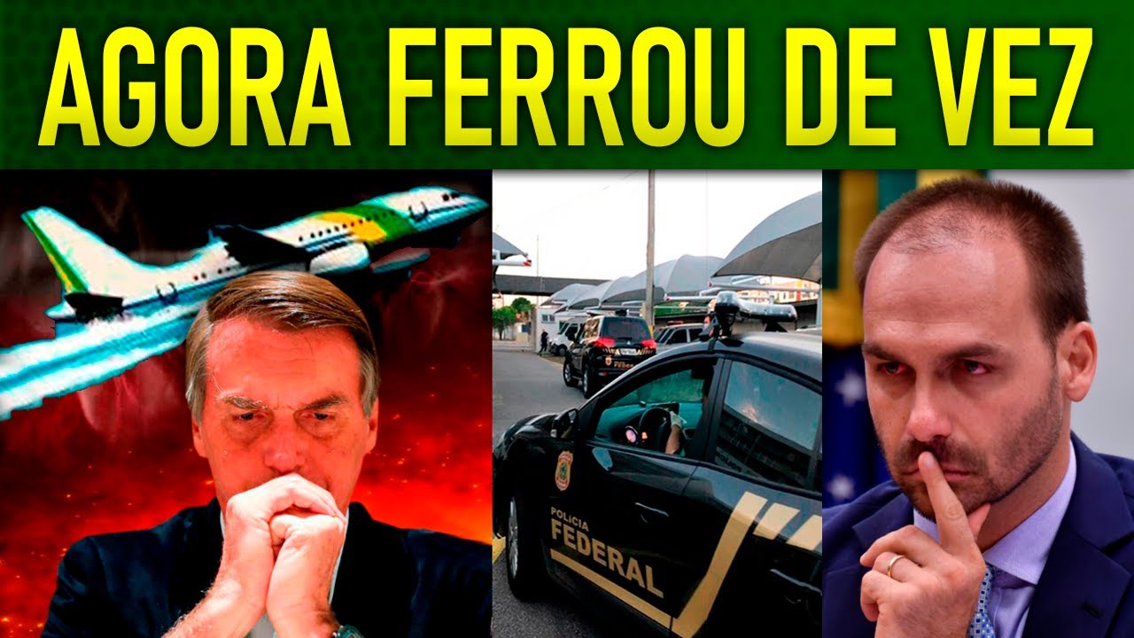 PF monitora FUGA DE BOLSONARO após aviso de PRlSÃO!! Eduardo TREME DE PÂNlCO com BLOQUEIO DE BENS!!