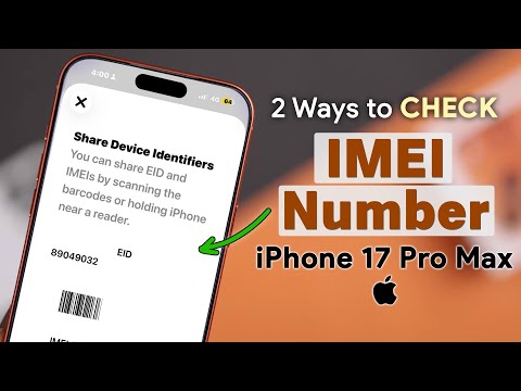 How to Check IMEI Number on iPhone 17 Pro Max! [Find IMEI]