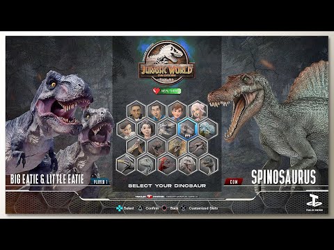 T-Rex vs Spinosaurus Rematch with Healthbars