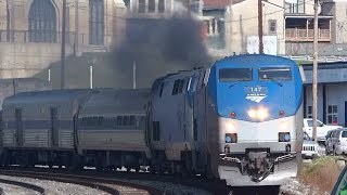 preview picture of video 'Amtrak Smoking In Cumberland, MD'