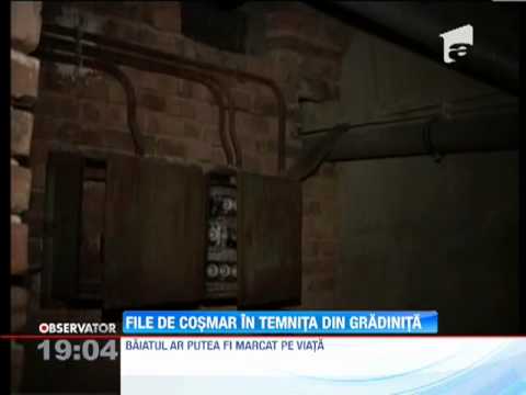 Beciul transformat in temnita pentru copiii de la o gradinita din Cernavoda, vizitat de politisti