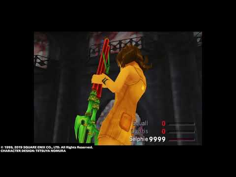 FF8 Selphie Solo vs Level 100 Omega Weapon with The End, No Items