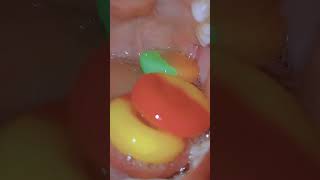 Me Swallowing Gummy Rings Whole | Mouth Close Up